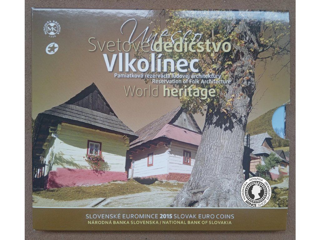 Sada mincí Slovenskej republiky 2015 - Vlkolínec, svetové dedičstvo UNESCO