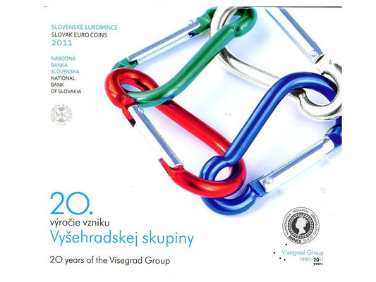 Sada Slovenských Euro mincí 2011 - 20. výročie vzniku Vyšehrádskej skupiny