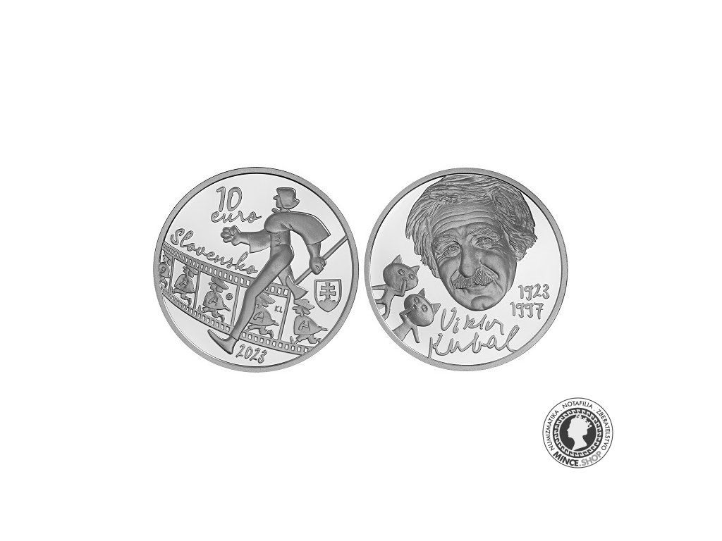 Strieborná minca BK Ag 10 € / 2023 - Viktor Kubal - 100. výročie narodenia
