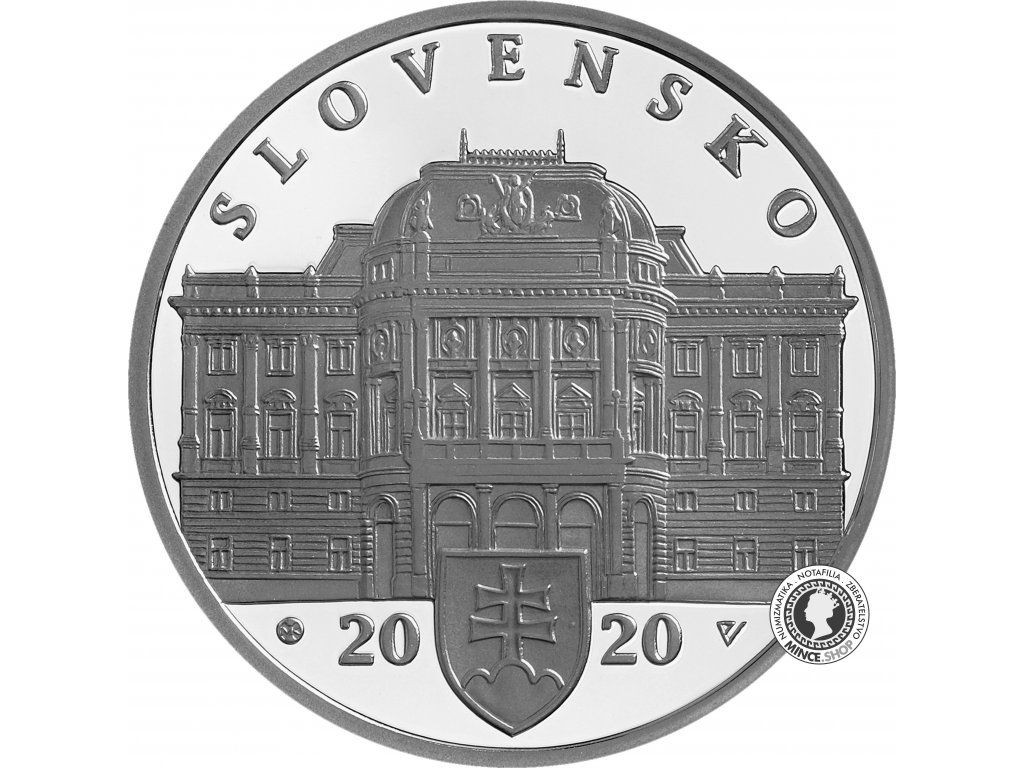Strieborná minca Ag Proof 10€ / 2020 - Slovenské národné divadlo - 100. výročie založenia
