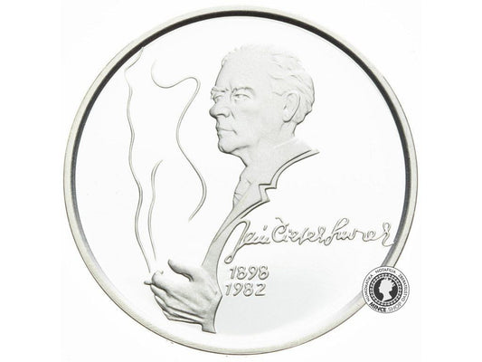 Strieborná minca 200 Sk/1998 PROOF - Ján Smrek - 150. výročie narodenia