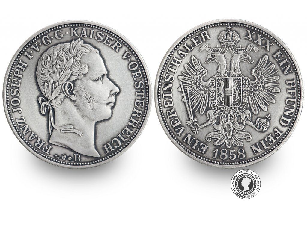 Replika strieborného Toliaru František Jozef I. 1858