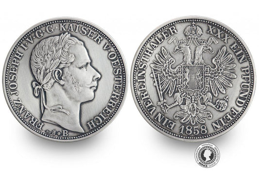 Replika strieborného Toliaru František Jozef I. 1858