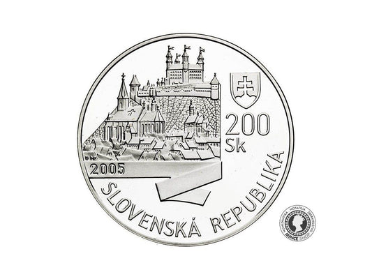 Minca BK - SK 200 / 2005 - Korunovacia Leopolda I.  - 350. výročie korunovácie v Bratislave
