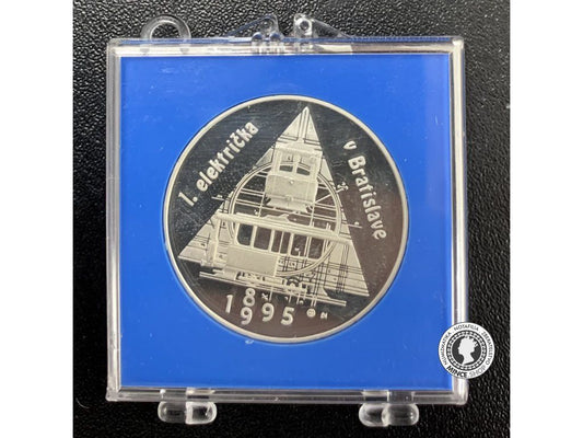 Proof 200 Sk/1995 - Prvá električka na Slovensku v Bratislave - 100. výročie začatia premávky