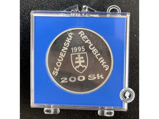 Proof 200 Sk/1995 - Prvá električka na Slovensku v Bratislave - 100. výročie začatia premávky