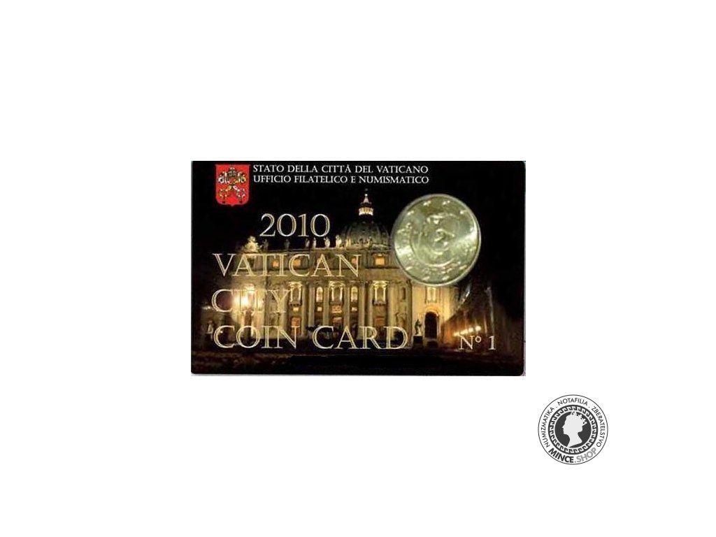 2010 UNC Coincard VATIKAN 50 centov