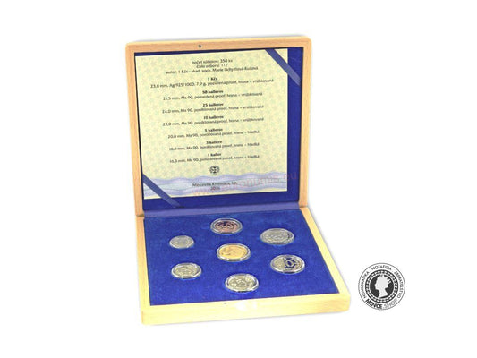 2016  Mince ČSSR 1963 proof repliky v dreve