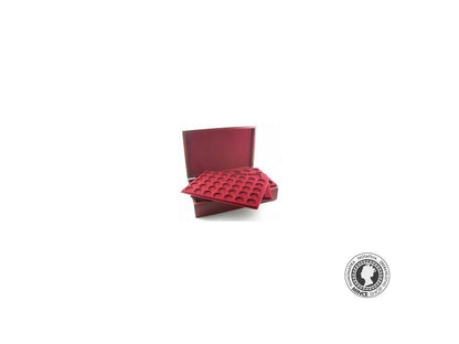 Elegantná drevená kazeta pre pláta na mince, bankovky a odznaky 350x250x80