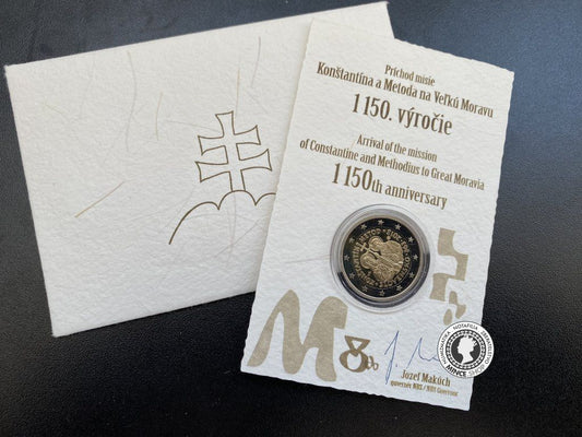2€ cc.PROOF / 1150. výročie príchodu misie Konštantína a Metoda na Veľkú Moravu
