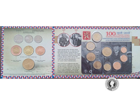 Sada mincí Slovenskej republiky 2018 - Vznik ČSR - 100. výročie