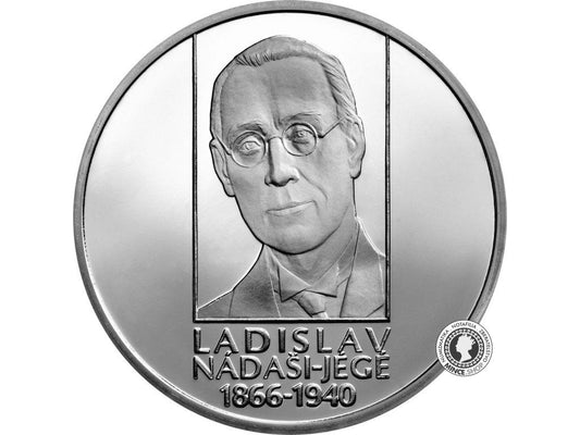 Strieborná minca Ag BK 10€ / 2016 - Ladislav Nádaši-Jégé - 150. výročie narodenia
