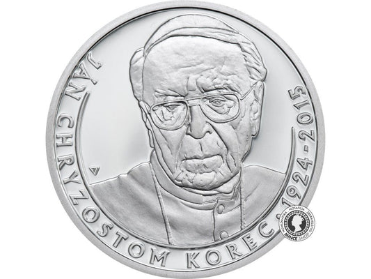 Strieborná minca 10€ (2024) BK - Ján Chryzostom Korec- 100.výročie narodenia