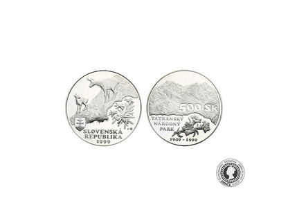 Strieborná minca Proof 500 Sk/1999 - Tatranský národný park Tanap