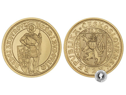 2 dukát - Svätováclavské dukáty z Mincovne Kremnica (variant s postavou)