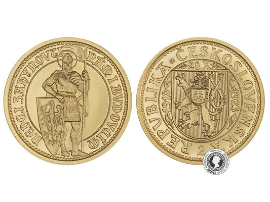 2 dukát - Svätováclavské dukáty z Mincovne Kremnica (variant s postavou)