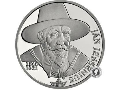 Strieborná minca Ag BK 10€ / 2016 - Jan Jesenius - 450. výročie narodenia