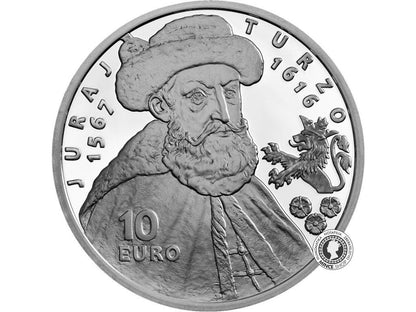 Strieborná minca Ag BK 10€ / 2016 - Juraj Turzo – 400. výročie úmrtia