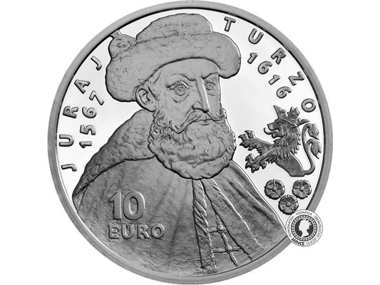 Strieborná minca Ag BK 10€ / 2016 - Juraj Turzo – 400. výročie úmrtia
