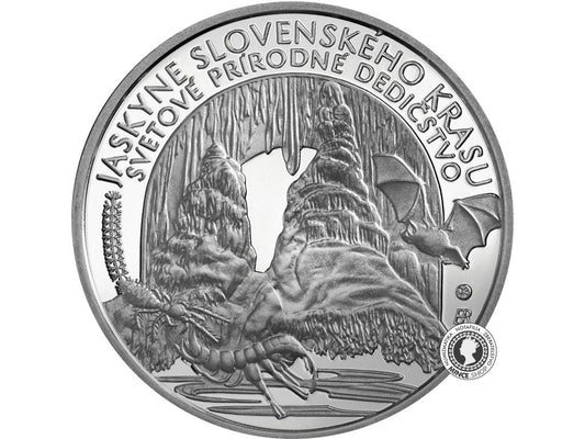 Strieborná minca Ag BK 10€ / 2017 - Jaskyne Slovenskeho Krasu