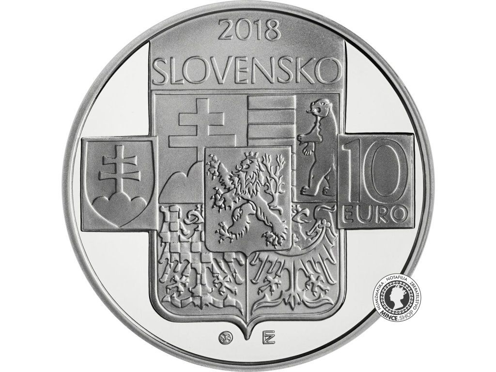Strieborná minca Ag BK 10€ / 2018 - 100. výročie vzniku Československej republiky