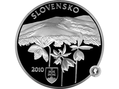 Strieborná minca Ag BK 20€ / 2010 - Národný park Poloniny