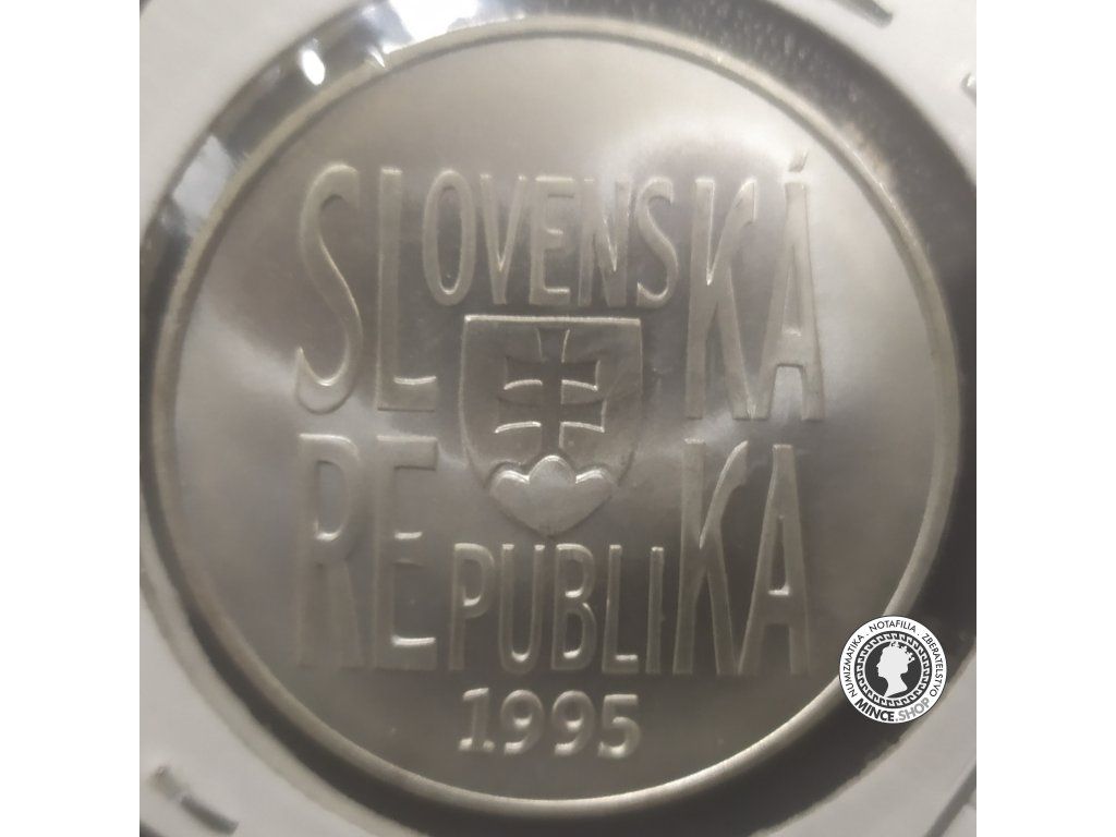 Strieborná minca proof 1995 Šafárik 200 Sk
