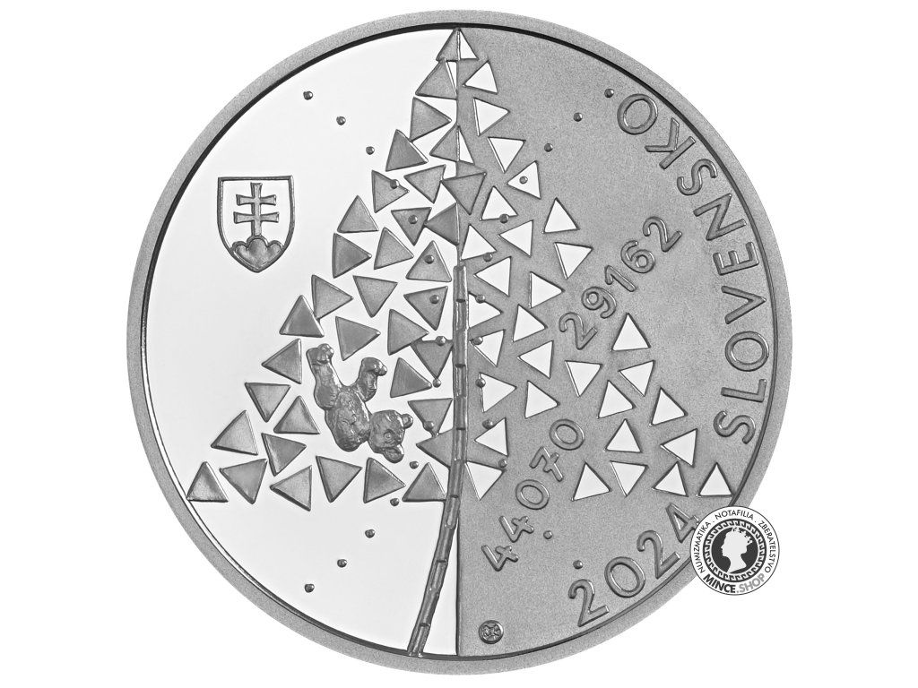 Strieborná minca 10€ (2024) BK - Podanie správy o nacistických vyhladzovacích táboroch Auschwitz a Birkenau - 80.výročie / Wetzler, Vrba, holokaust