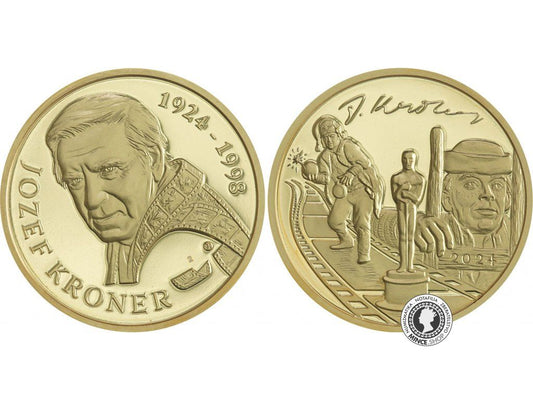 Medaila mosadzná - Jozef Kroner - 100. výročie narodenia