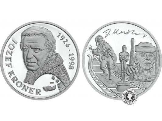 Strieborná medaila - Jozef Kroner - 100. výročie narodenia