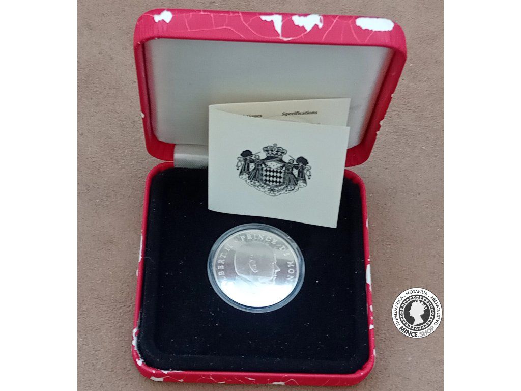 5€ minca - Monaco 2008 BU - Princ Albert II.