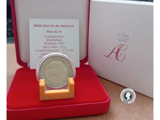 2€ minca - Monaco 2011 BK - svadba princa Alberta a Charlene Wittstock