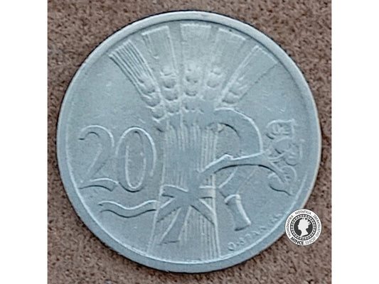20 halier - 1.ČSR - 1922