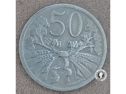 50 halier - 1.ČSR - 1927