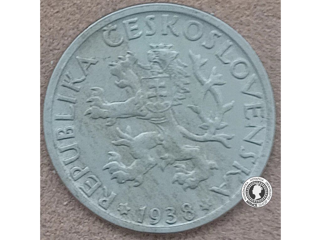 1.koruna - 1.ČSR - 1938