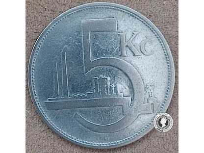 5.koruna - 1.ČSR - 1930