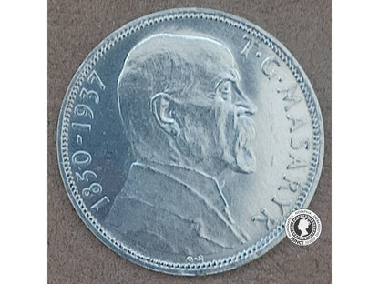 20.koruna - 1.ČSR - 1937 - úmrtie prezidenta T.G.Masaryka