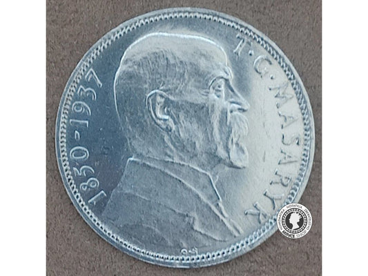 20.koruna - 1.ČSR - 1937 - úmrtie prezidenta T.G.Masaryka