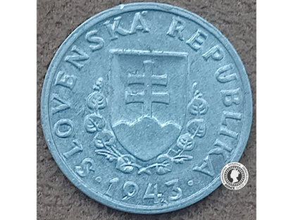20 halier - Slovenský Štát - 1943