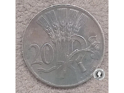 20 halier - Česko-Slovensko - 1949