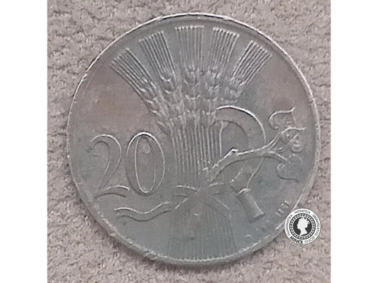 20 halier - Česko-Slovensko - 1949