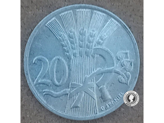 20 halier - Česko-Slovensko - 1952