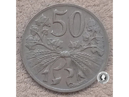 50 halier - Česko-Slovensko - 1947