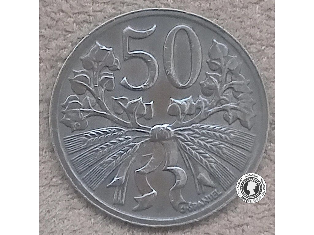 50 halier - Česko-Slovensko - 1950