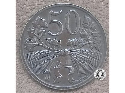 50 halier - Česko-Slovensko - 1950