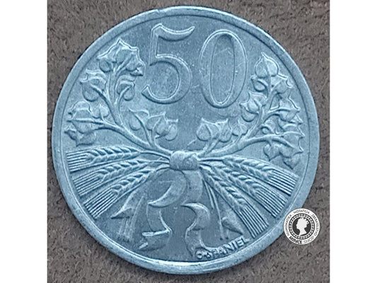 50 halier - Česko-Slovensko - 1952