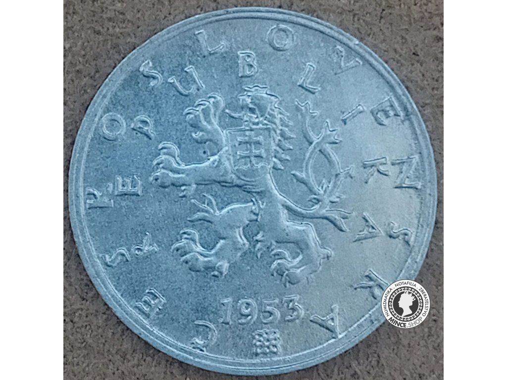 50 halier - Česko-Slovensko - 1953