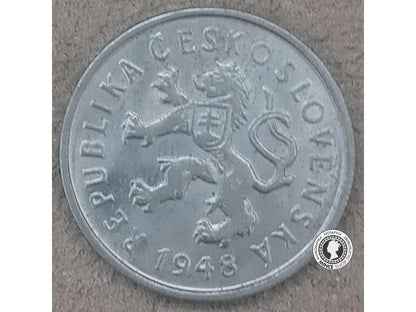 2 koruna - Česko-Slovensko - 1948