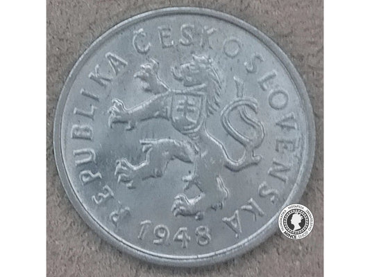 2 koruna - Česko-Slovensko - 1948