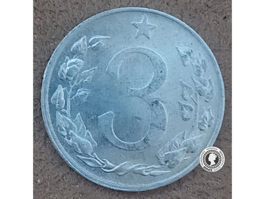 3 halier - Česko-Slovensko - 1954